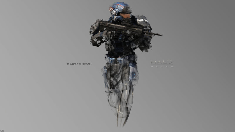 Spartan soldier from Halo Reach