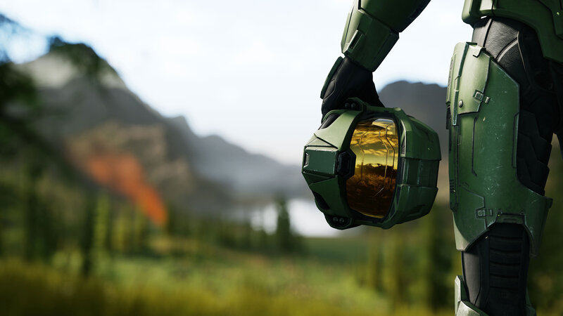 Spartan Soldier Holding Helmet