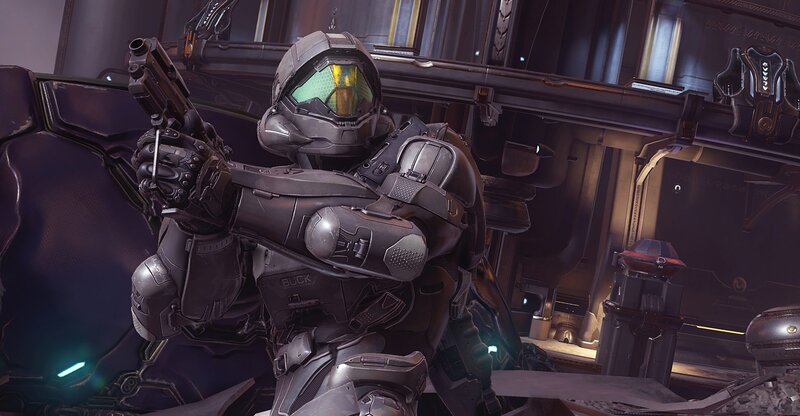 Spartan Soldier in Armor — Gray, Dramatic, 3d Render, Gun