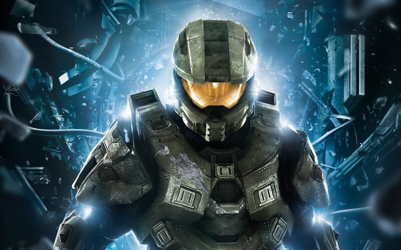 Spartan Soldier in Armor — Gray, Dramatic, Digital Art, Helmet, Debris