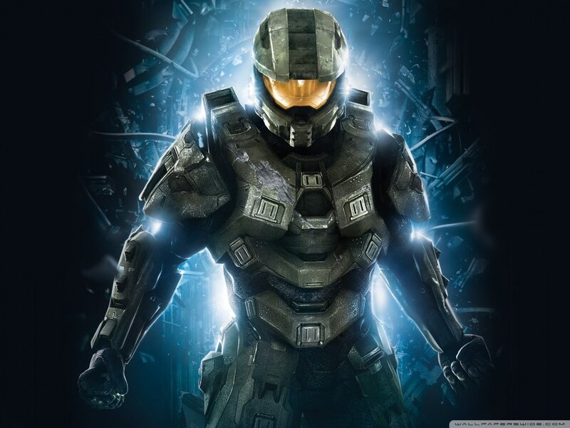 Spartan Soldier in Armor — Gray, Dramatic, Digital Art, Helmet, Light