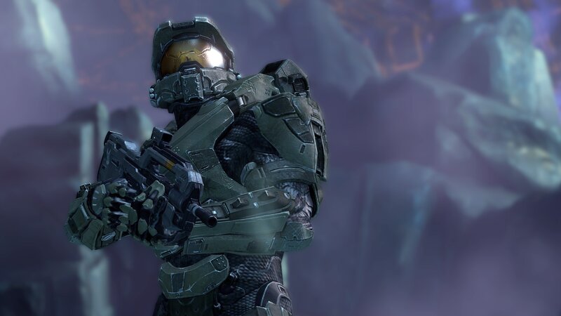 Spartan Soldier in Armor — Green, Dramatic, 3d Render, Gun