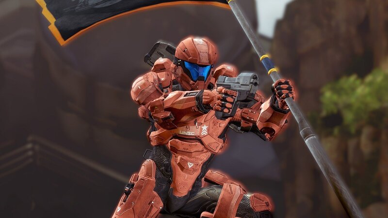Spartan Soldier in Armor — Orange, Dramatic, 3d Render