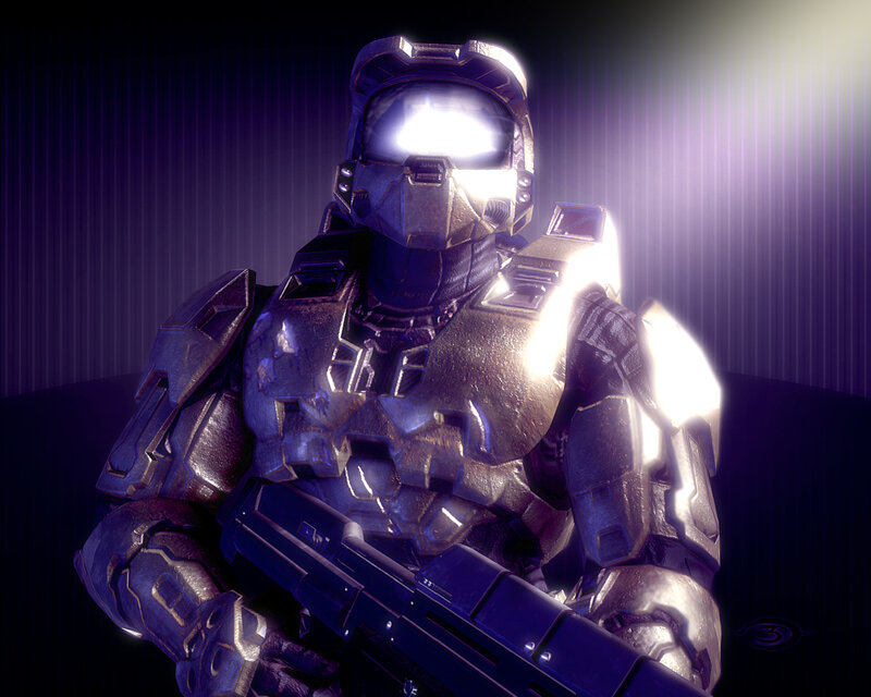 Spartan Soldier in Armor — Purple