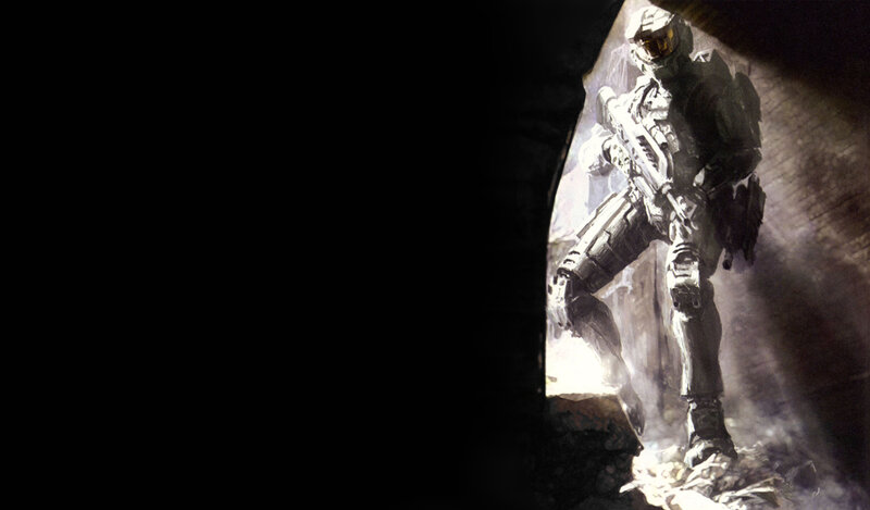Spartan soldier in dark tunnel