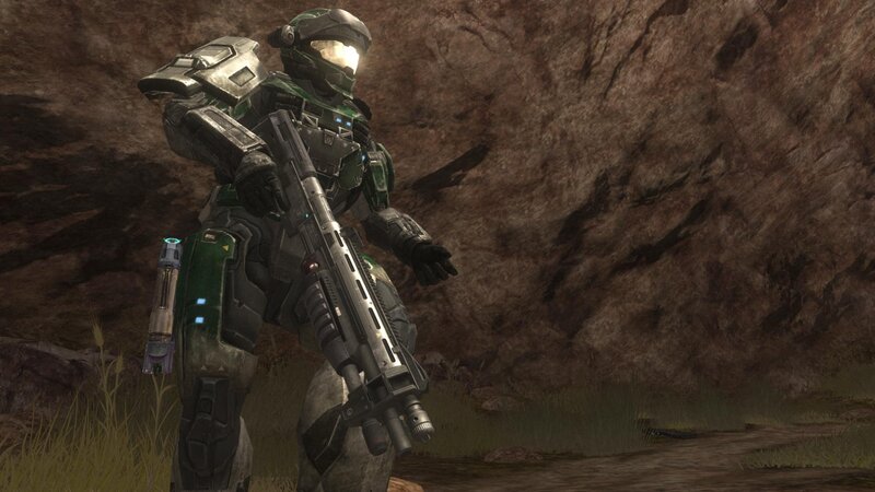 Spartan soldier in green armor
