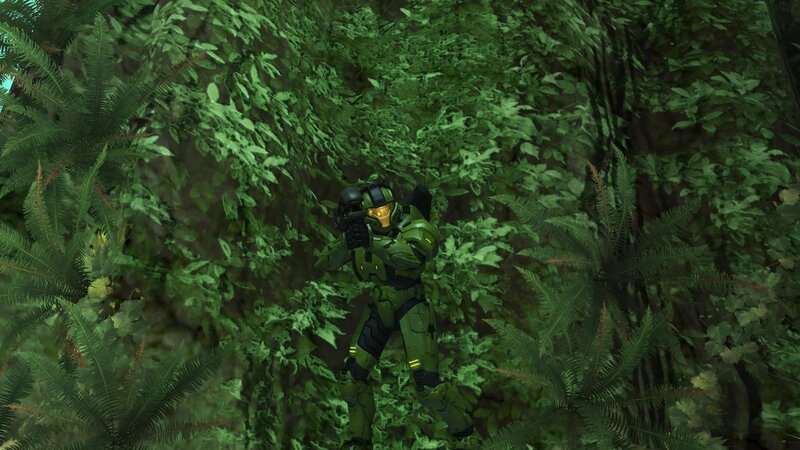 Spartan Soldier in Jungle