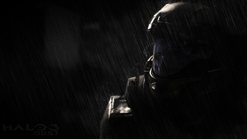 Spartan Soldier in Rain — Black
