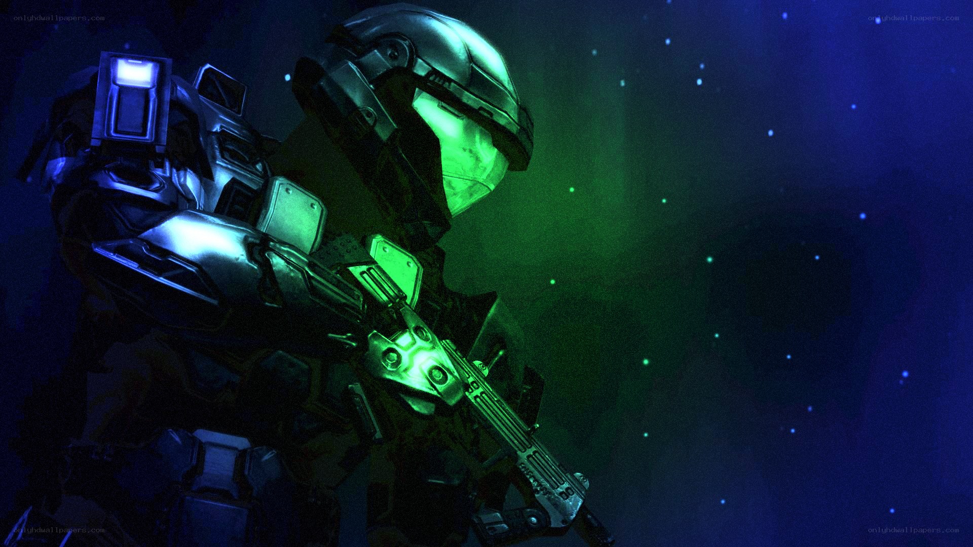 Spartan soldier in space