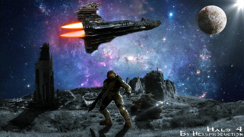 Spartan Soldier on Alien Planet