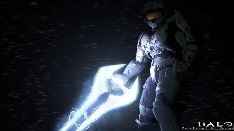 Spartan Soldier with Energy Sword