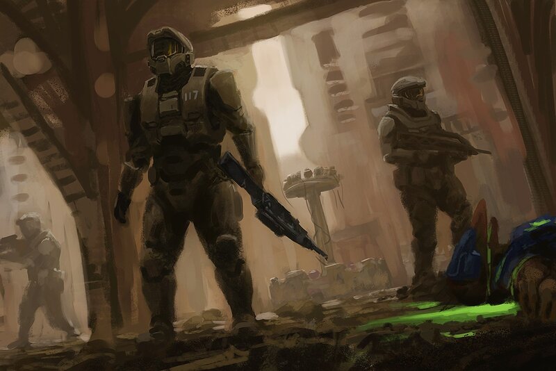 Spartan soldiers in combat