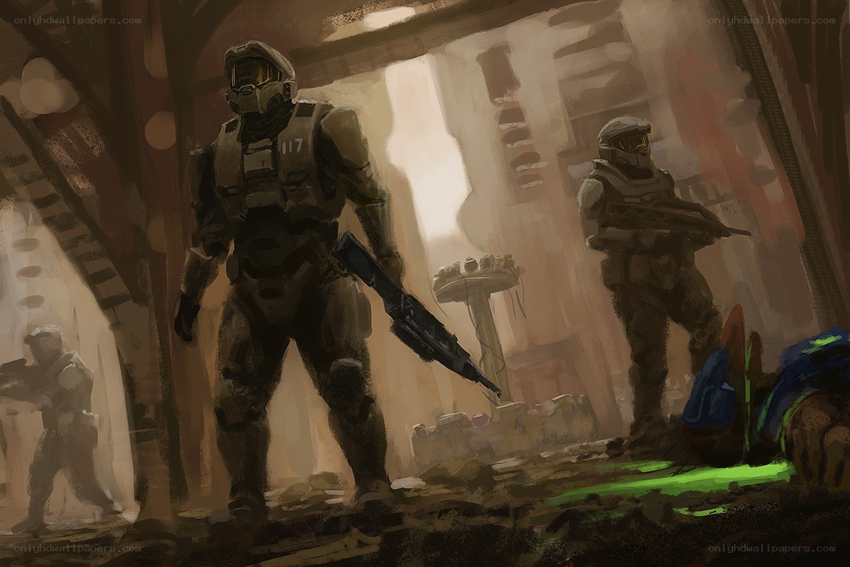 Spartan soldiers in combat
