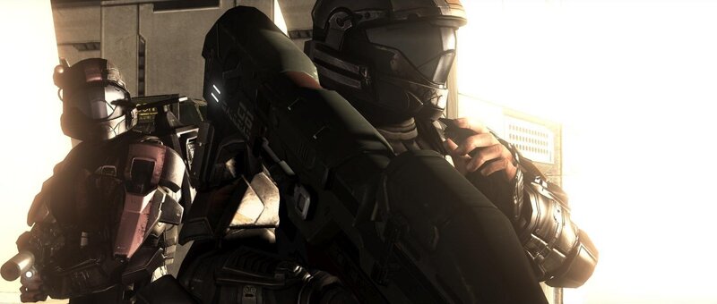 Spartan soldiers in combat gear