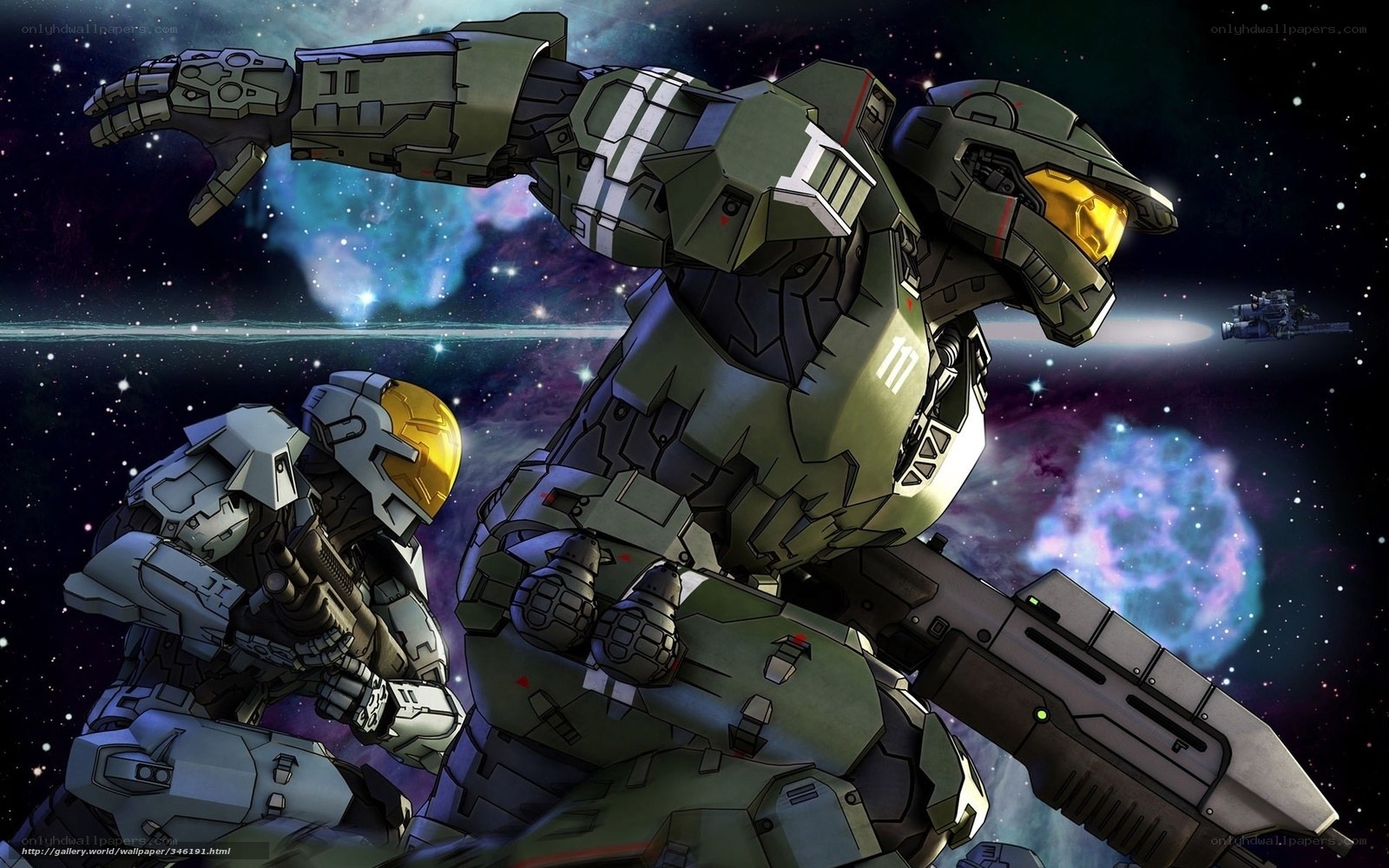 Spartan soldiers in space