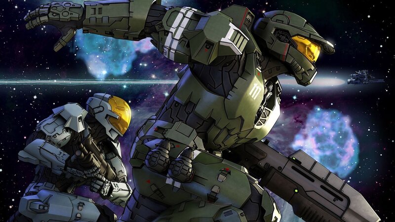 Spartan Soldiers in Space — Green, Dramatic
