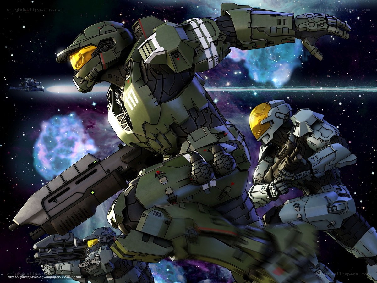 Spartan soldiers in space