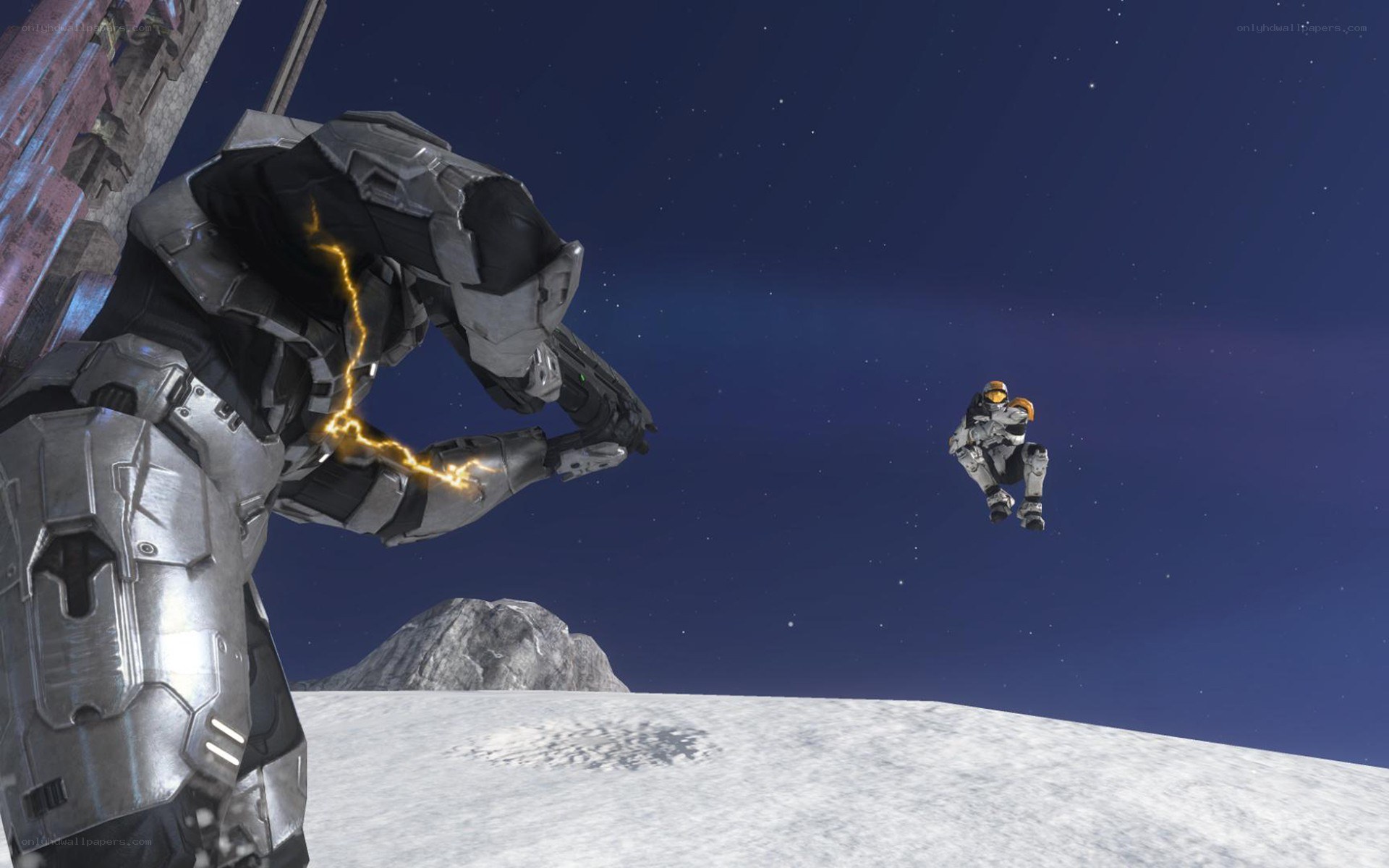 Spartan vs. Brute in space