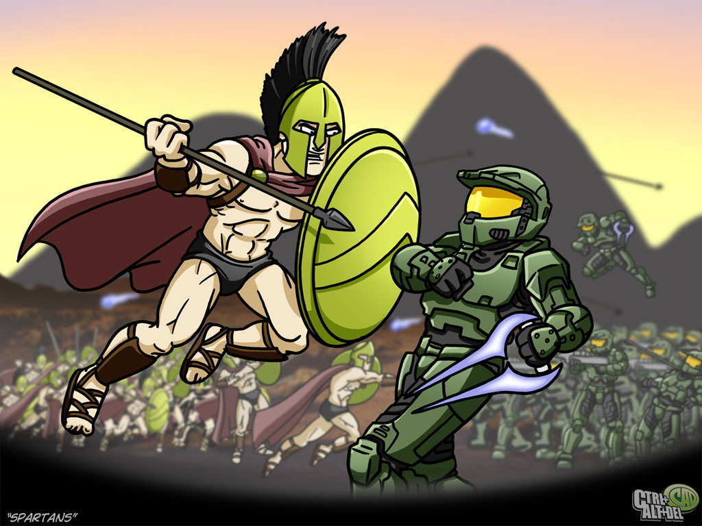 Spartan vs Spartan battle