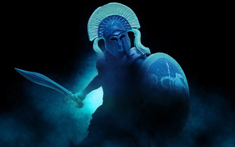 Spartan Warrior — Blue