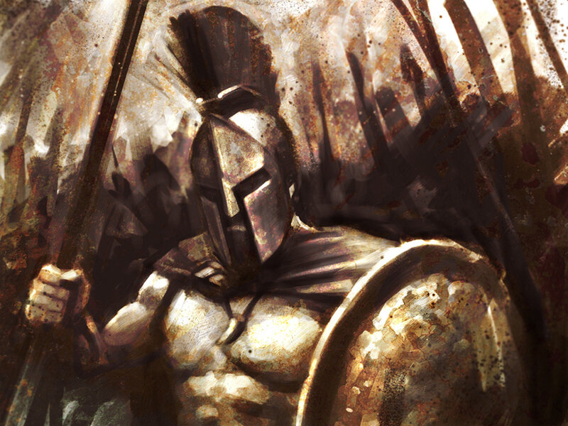 Spartan Warrior in Armor