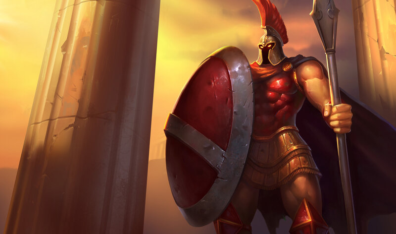 Spartan Warrior Soldier — Red