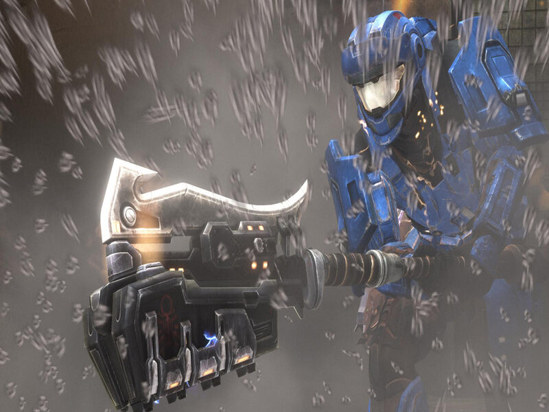 Spartan with energy axe