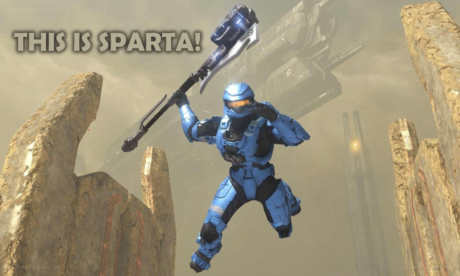 Spartan with energy axe