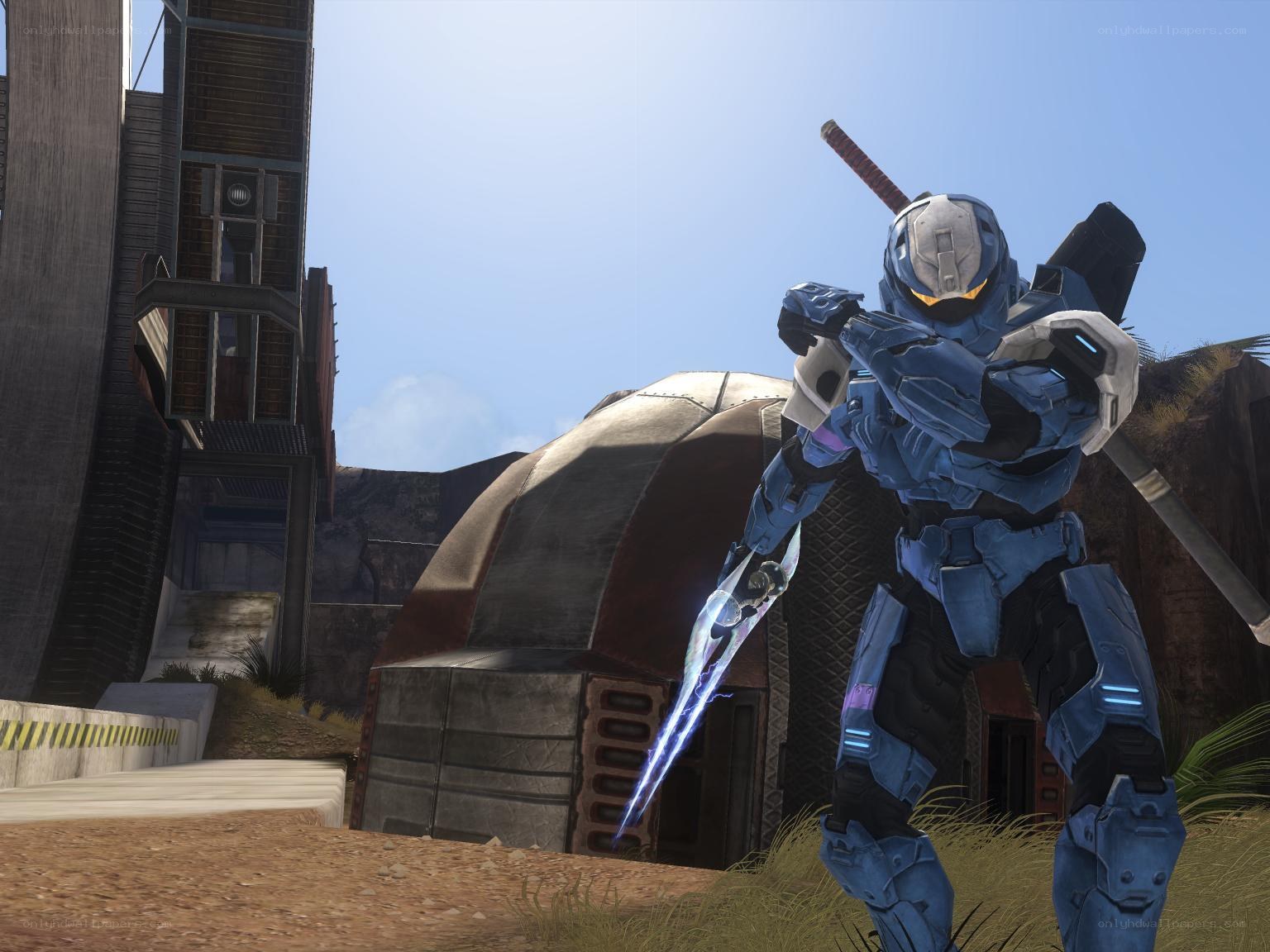 Spartan with energy sword