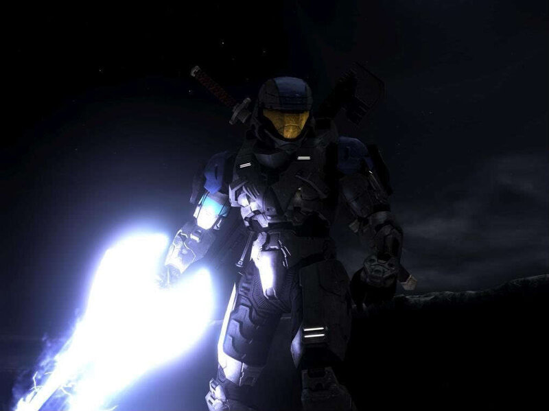 Spartan with energy sword
