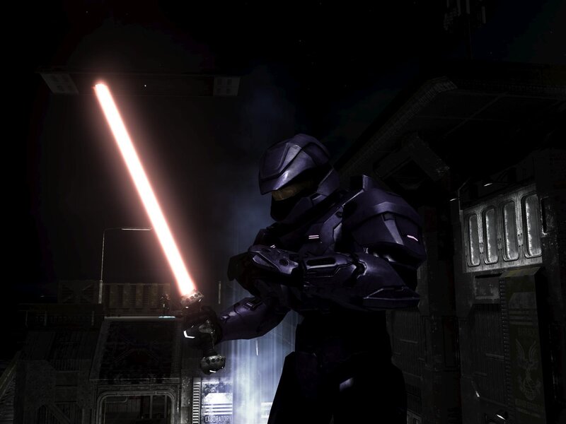 Spartan with energy sword