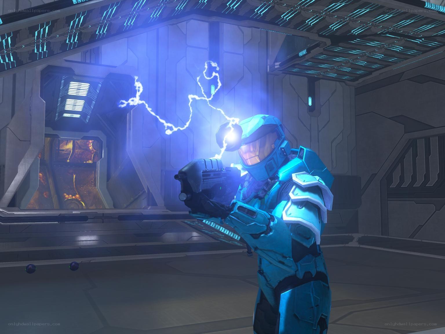 Spartan with energy weapon