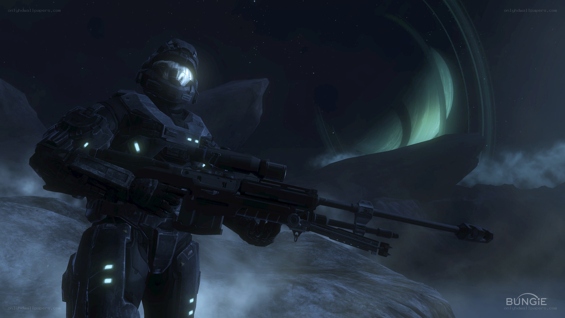 Spartan with sniper rifle