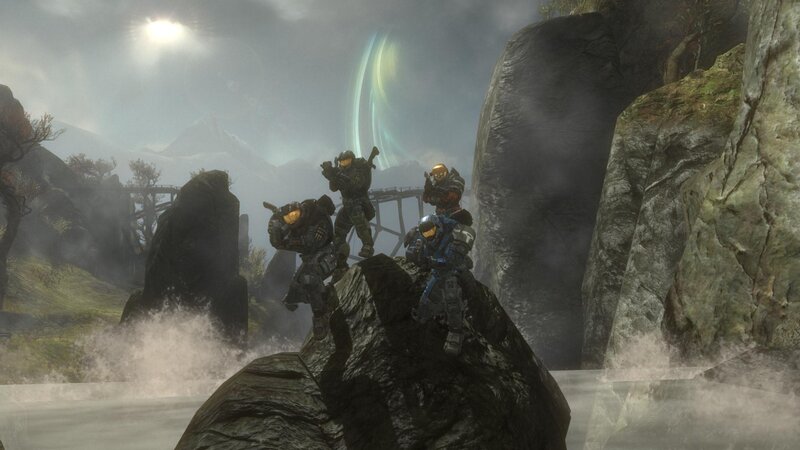 Spartans on a rocky outcrop
