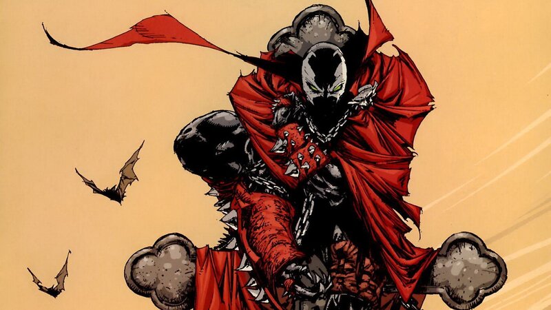 Spawn Character in Red Cloak — Dramatic, Comic, Bats, Cape