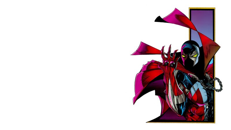 Spawn Character in Red Cloak — Dramatic, Comic