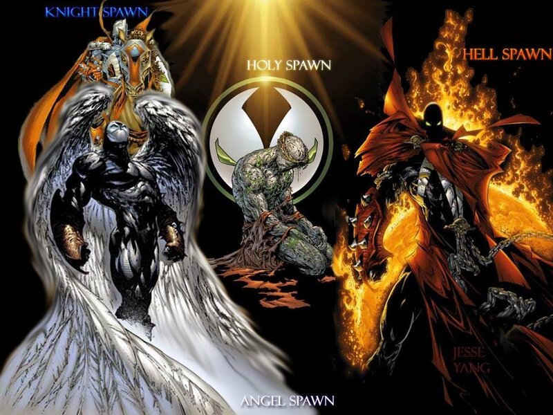 Spawn Character Variations — Black, Dramatic