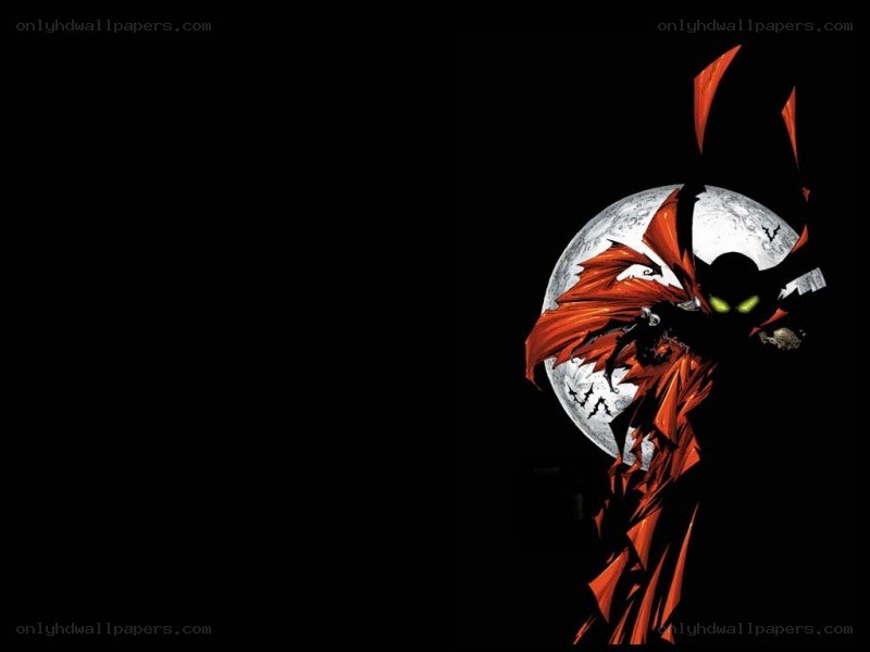 Spawn character with glowing eyes