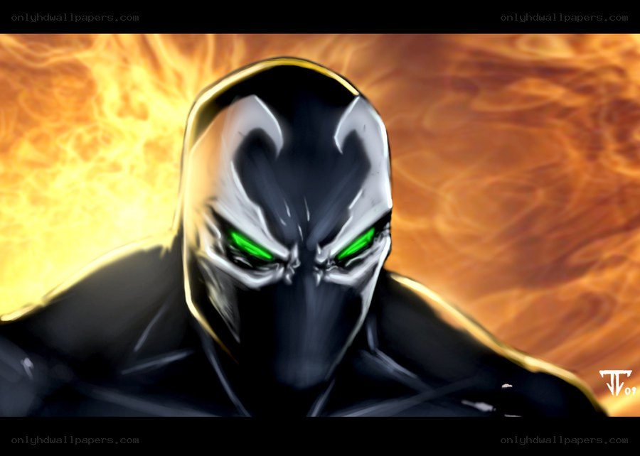 Spawn character with green eyes
