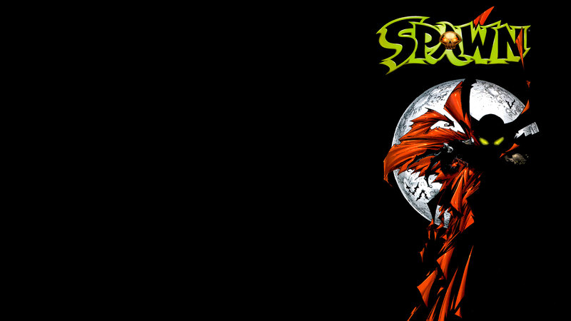 Spawn character with moon background