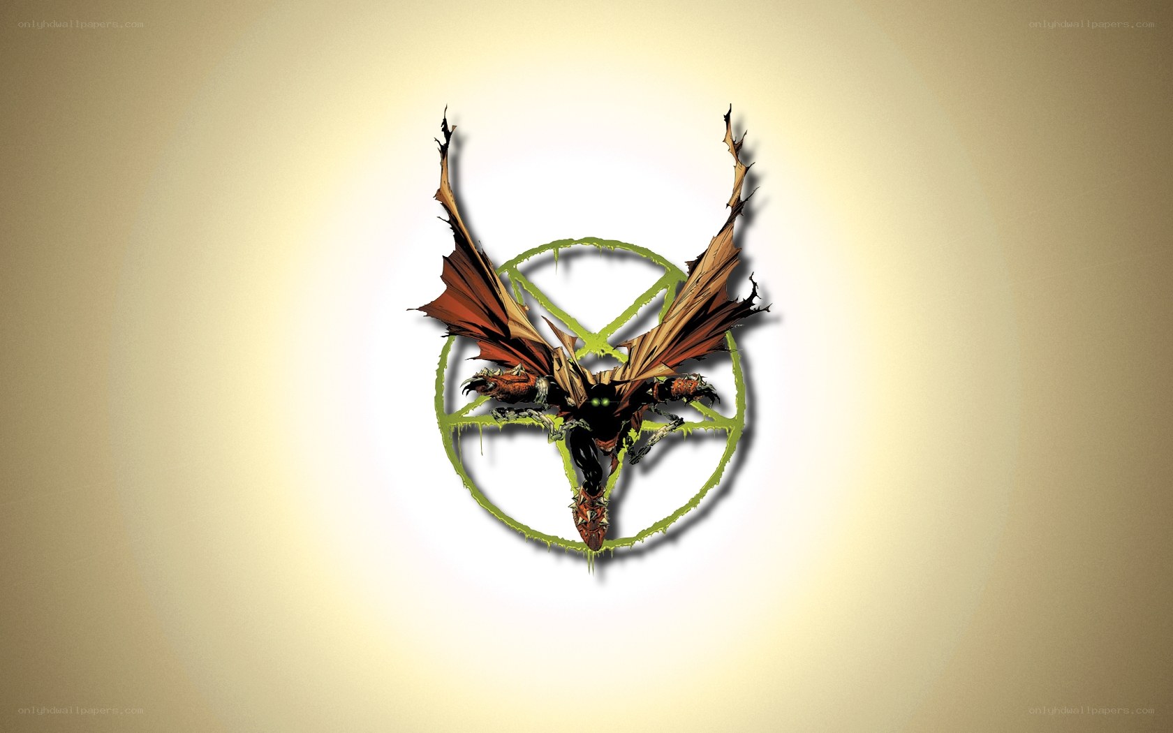 Spawn character with pentagram