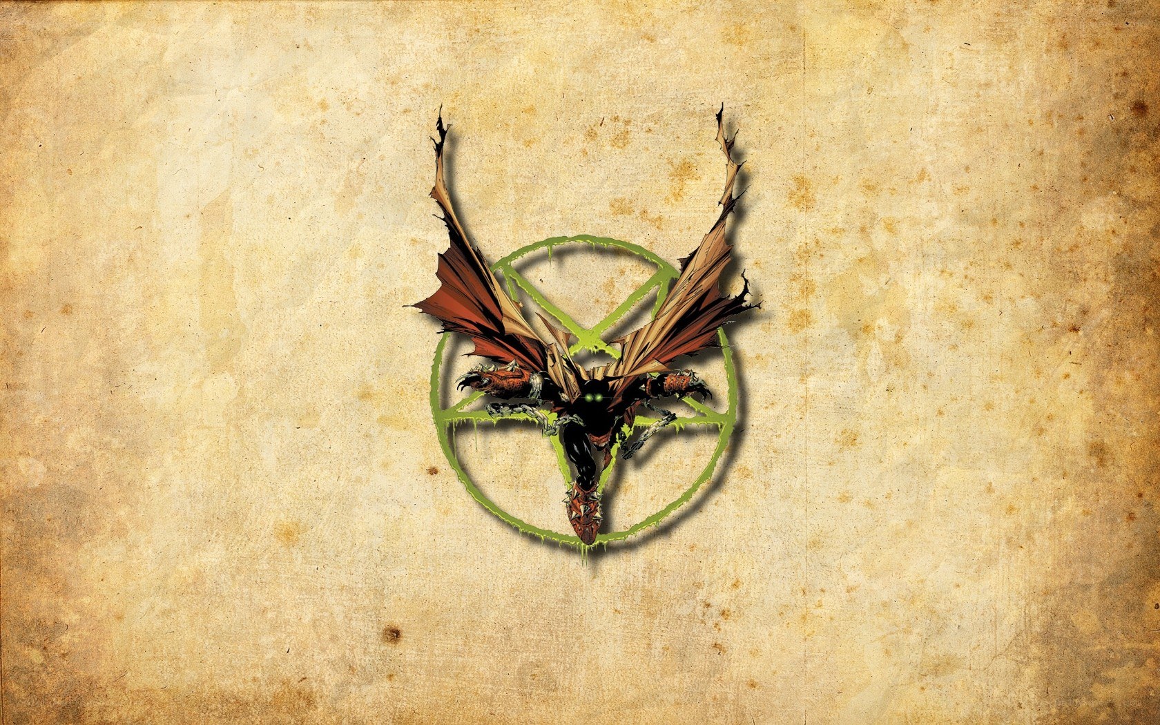 Spawn character with pentagram