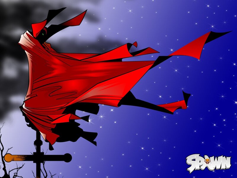 Spawn flying at night