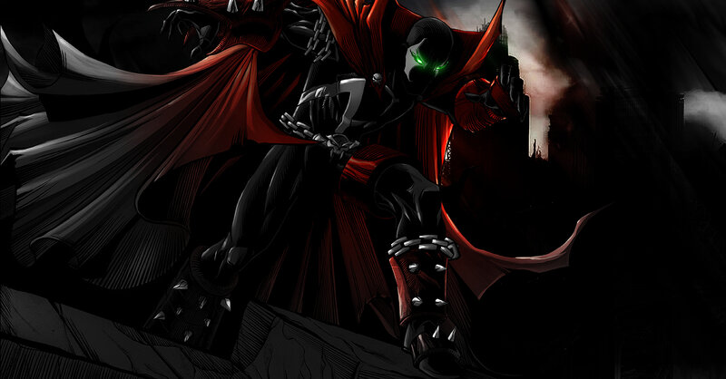 Spawn in a dark city