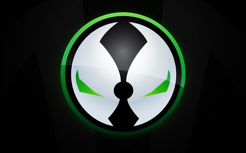 Spawn logo on dark background