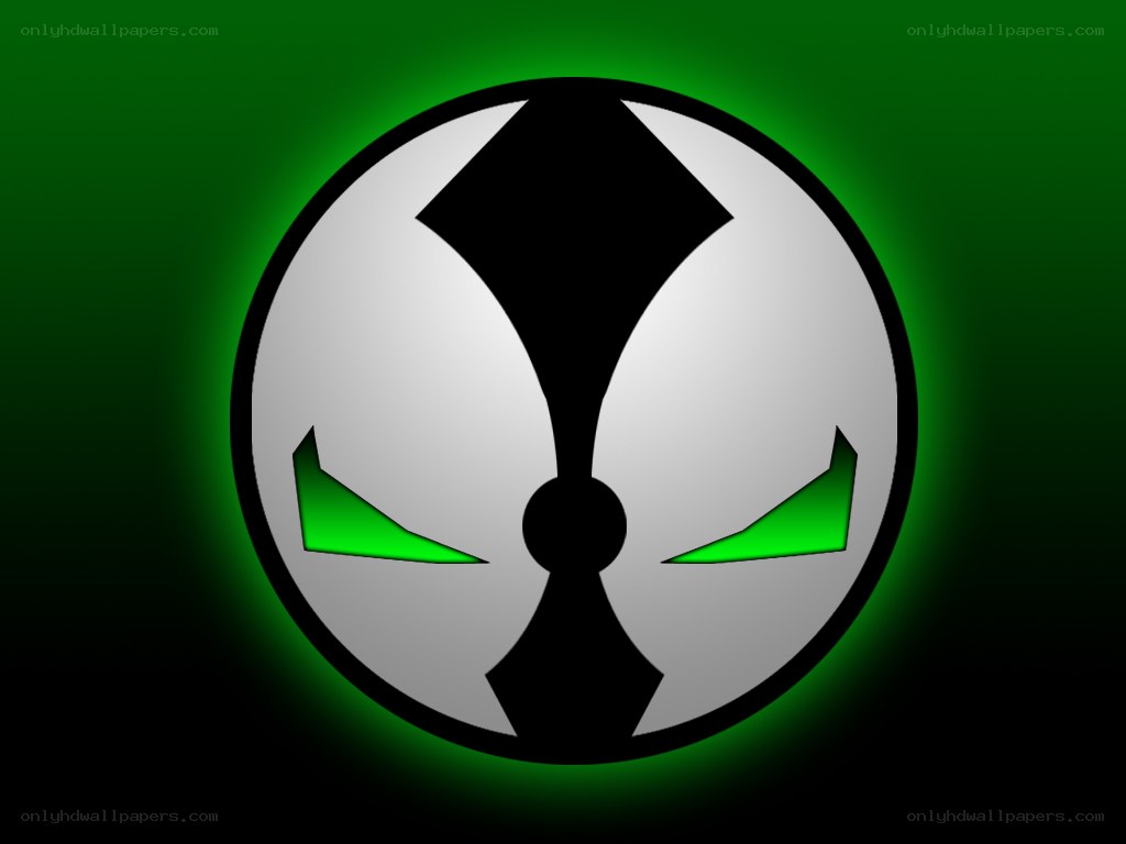 Spawn logo with green glow