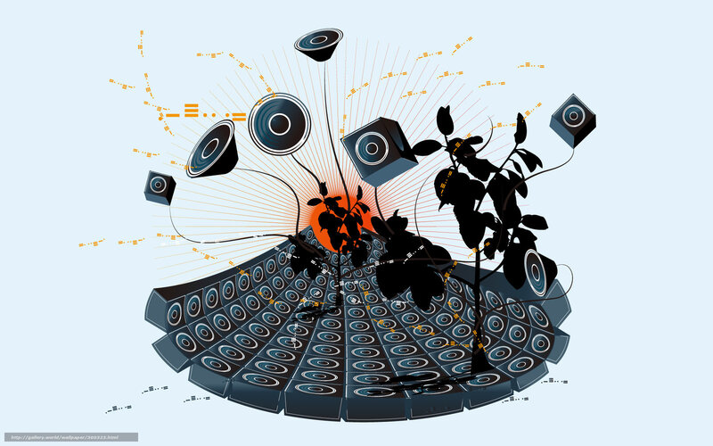 Speaker Array with Plant