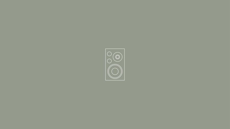 speaker icon on gray background