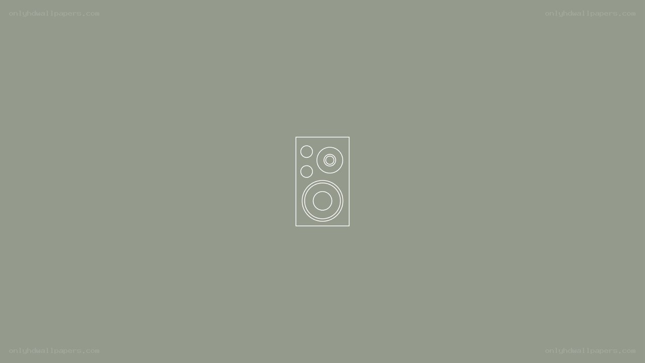 speaker icon on gray background