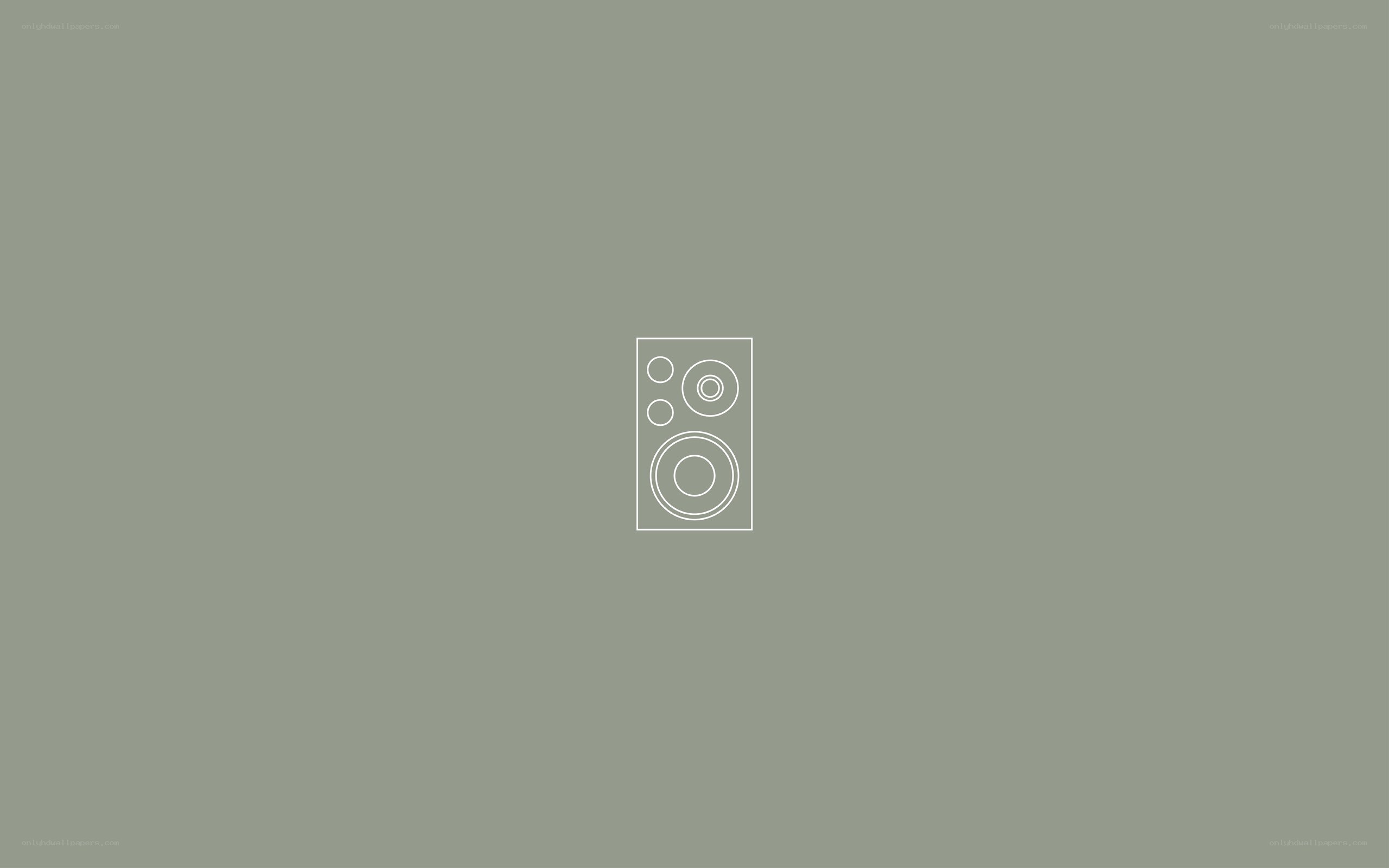 speaker icon on gray background